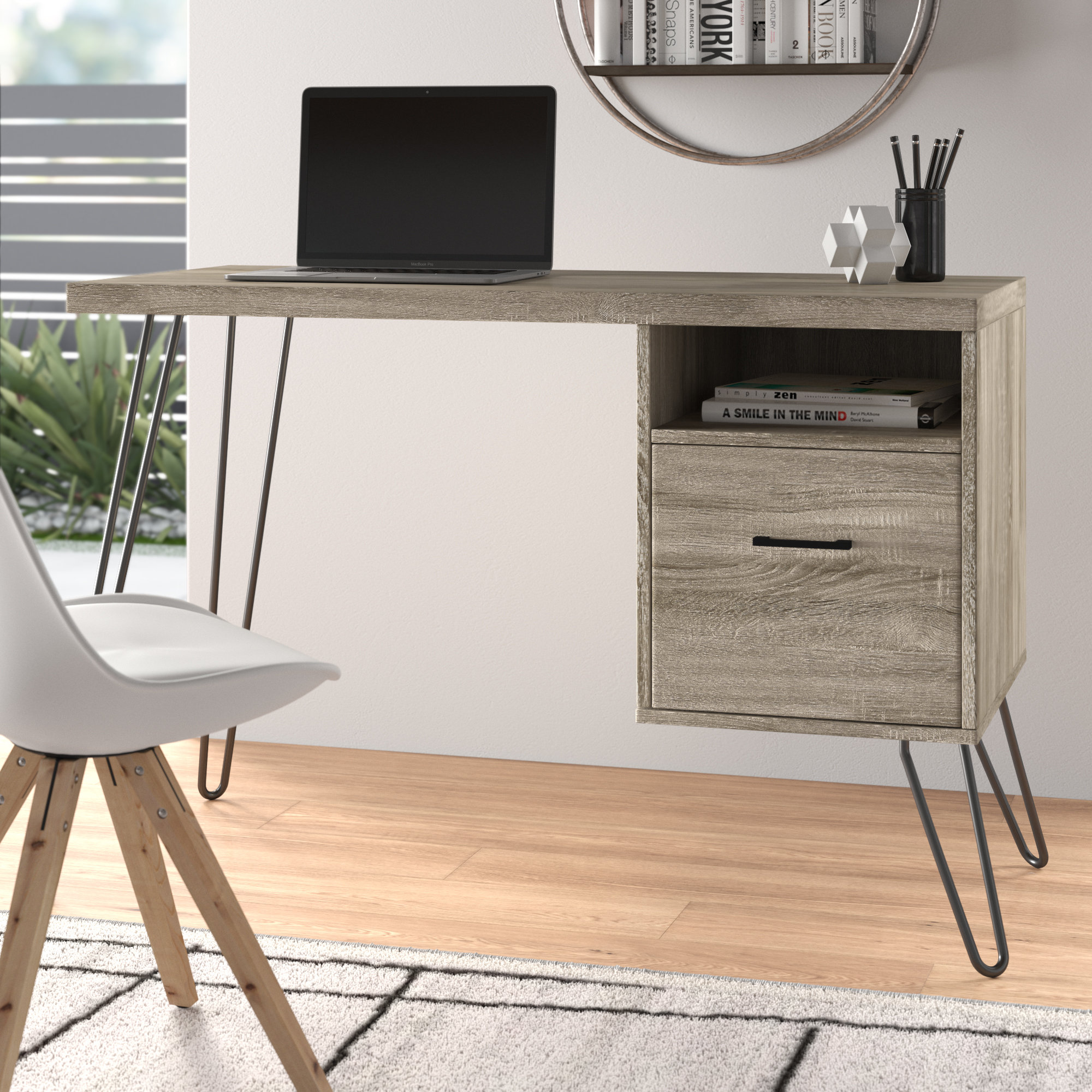 George Oliver Dayvian Desk & Reviews | Wayfair